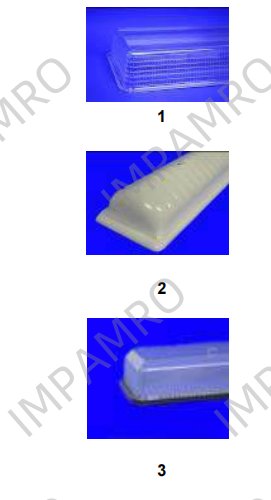 126622 Shades for fluorescent fittings