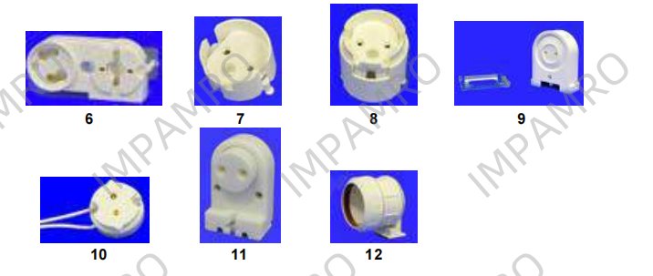 123326 Lamp holders for fluorescent lighting (continuation)