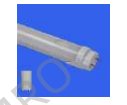 LED tube multi-range voltage, warm white colour 830 with dummy starter