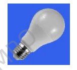 130110 LED lamps GLS, warm white, 3000K