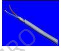 PVC control cable, flexible with copper screen