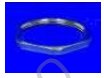 282813 Lock nuts, brass, nickel plated