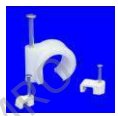 Cable clips, PVC with nail