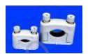 Cable saddles, PVC