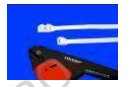 Cable ties, selflocking (Colson), grey