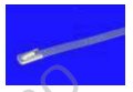Cable ties, stainless steel