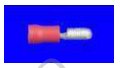 Solderless terminal plugs, insulated, in boxes