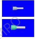 342781 Bootlace ferrules, German type, in boxes of 100 pcs