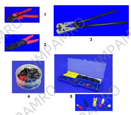 Crimping tool and accessories