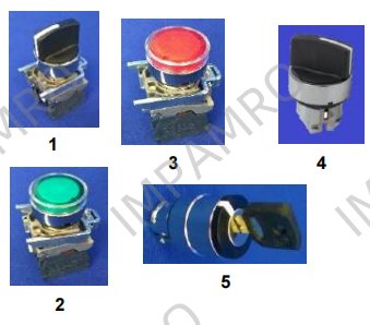 383780 Rotary and pushbutton switches, bore 22 mm diam. make Telemecanique