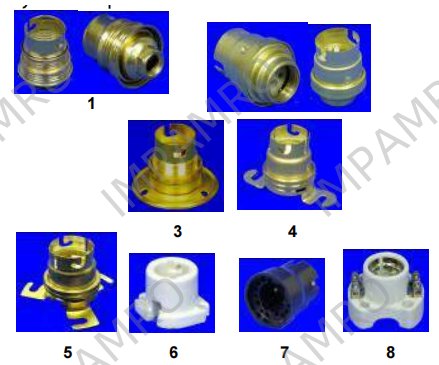 402284 Bayonet lampholders, B22