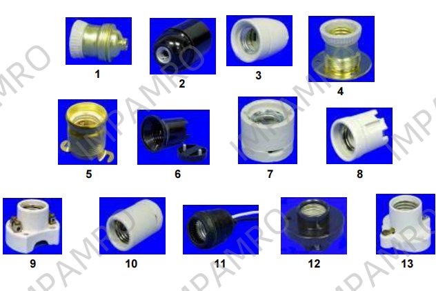 Edison screw lampholders, E26/E27