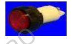 422605 Pilot lights, bore 25,3 mm, for indicator lamps 15 x 30/35 mm, E14 base