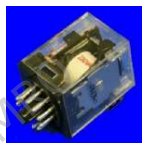 Relays, plug-in, with 11 pins (3-pole c/over), 10A