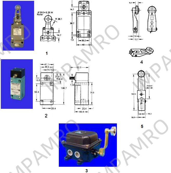 462486 Limit switches and accessories