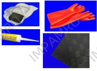 513080 Insulating materials and accessories - Electrical putty and rubber gloves