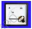 665127 Measuring instruments - Ammeters, moving coil, panel mounting 72x72 mm