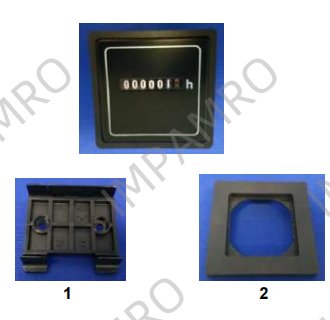 Measuring instruments - Hour meters, for panel mounting, front dimensions 48 x 48 mm