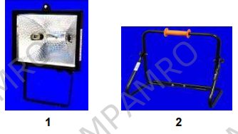 695200 Outdoor Lighting - Halogen floodlights for lamps with R7s base