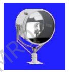 696062 Outdoor Lighting - Searchlights, 350 mm, cabin controlled, IP56