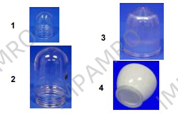 Outdoor Lighting - Globes for well glass fittings, screw type