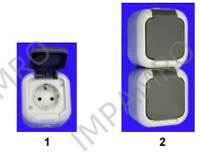 744518 Wiring Accessories for Marine Use - Receptacles, European, 'Schuko'