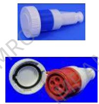 743432 Wiring Accessories for Marine Use - Ceeform couplings, IP67, earth pin on 6h