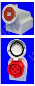 743738 Wiring Accessories for Marine Use - Ceeform receptacles, IP67, earth pin on 6h