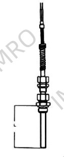 883057 Resistance thermometers - 1 x Pt100/0 in 3-wire connection, Stainless steel protection tube, Fitting 1/2" BSP with 3 mtrs SiSi insulated cable with armouring