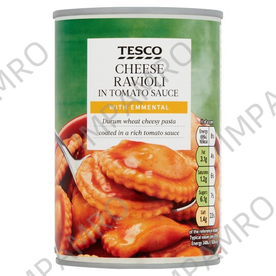 RAVIOLI CHEESE TINNED