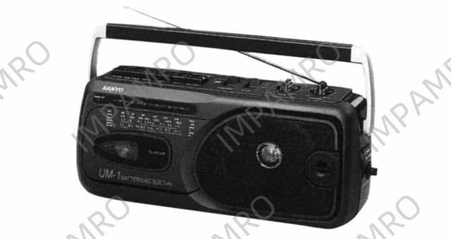 PLAYER CASSETTE RADIO, PORTABLE