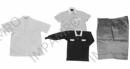 SHIRTS OPEN COLLARED KHAKI SHORT SLEEVES SIZE-L