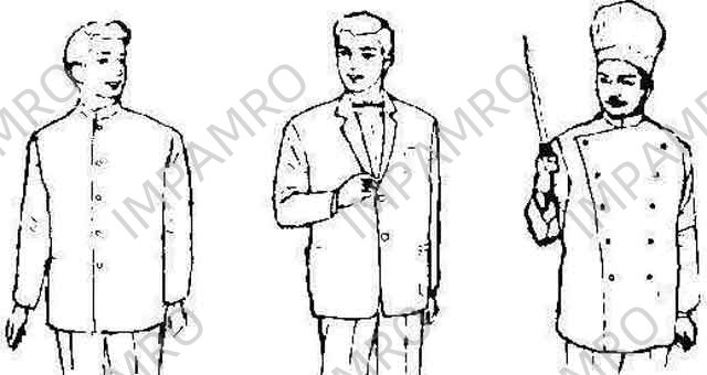 COAT COOKS DOUBLE BREASTED WHITE SANFORIZED S