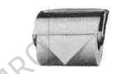 HOLDER TOILET PAPER METAL 132X90MM