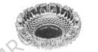 ASH TRAY GLASS DIAM 160MM
