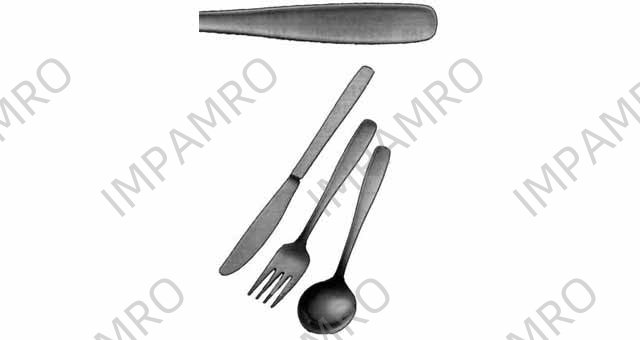 SERVING FORK 18-CHROME STAINLESS STEEL PLAIN HANDLE