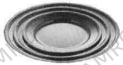 DISH ROUND STAINLESS STEEL 230MM DIAM