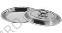 VEGETABLE DISH W/COVER OVAL STAINLESS STEEL 287X206MM