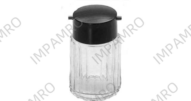 SAUCE BOTTLE GLASS 120CC WITH PLASTIC TOP