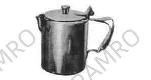 COFFEE POT STAINLESS STEEL 900CC