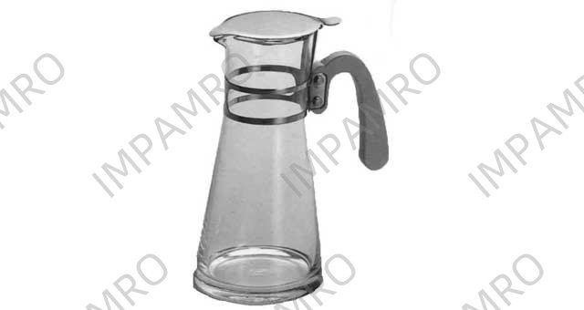 WATER JUG GLASS WITH COVER 1.2LTR