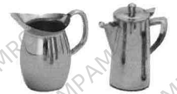 WATER JUG STAINLESS STEEL PLAIN 1.8LTR