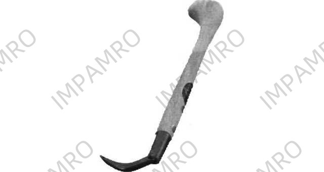 CLAW HAND IRON W/WOOD HANDLE, L:360MM