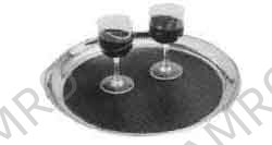 SERVICE TRAY ROUND PLASTIC NON SLIP 405MM DIAM