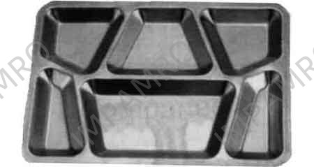 SERVICE TRAY COMPARTED STAINLESS STEEL 400X300MM