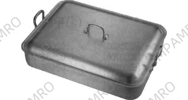 ROASTING PAN ALUMINIUM W/LID, 500X400X90MM