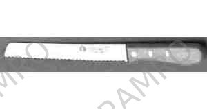 BREAD KNIFE STAINLESS STEEL BLADE 255MM W/PLASTIC HANDLE