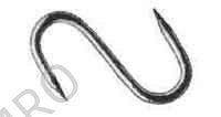 MEAT HOOK GALV NON-SWIVEL 180MM