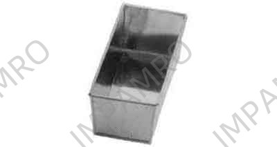 BREAD PAN TIN PLATE W/SLIDE COVER 400X100X100MM