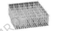 RACK GLASS COMPARTMENT STLWIRE W/PLASTIC COATED 475X315X155MM